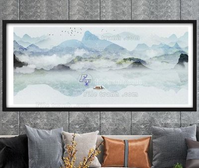 File tranh File tranh hiện đại pha lê gương KF104696 (gốc) in backlit film