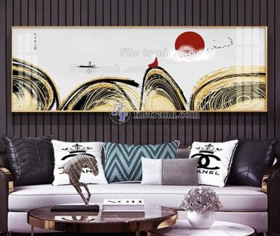 File gốc File tranh hiện đại pha lê gương KF104718 (ảnh chi tiết) để in trần