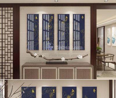 File in mica File tranh hiện đại pha lê gương KF104800 (bản gốc) sắc sảo