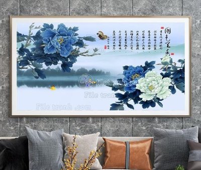 File PSD File tranh hiện đại pha lê gương KF104818 (bản gốc) đã tách nền