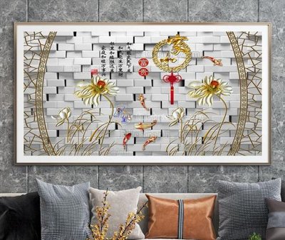 File gốc File tranh hiện đại pha lê gương KF104838 (in mica) làm quà tặng