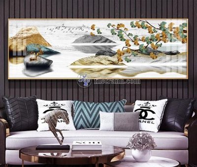 File gốc File tranh hiện đại pha lê gương KF104848 (in tráng gương) ốp tường