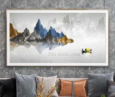 File gốc File tranh hiện đại pha lê gương KF104849 (vector) cho in ấn