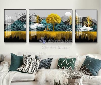 File tranh gốc File tranh hiện đại pha lê gương KF104936 (bản quyền) file PSD