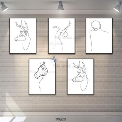 Tải file Tranh bộ nhiều tấm KF105 (gốc) in ấn chất lượng