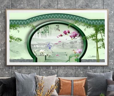 Tải file gốc in lụa File tranh hiện đại pha lê gương KF105029 siêu nét