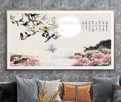 File gốc in ấn File tranh hiện đại pha lê gương KF105030 độ phân giải cao