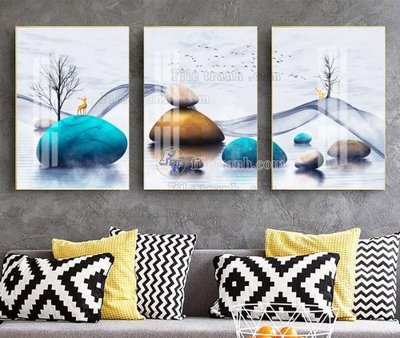 File tranh in tráng gương File tranh hiện đại pha lê gương KF105041 (siêu nét)