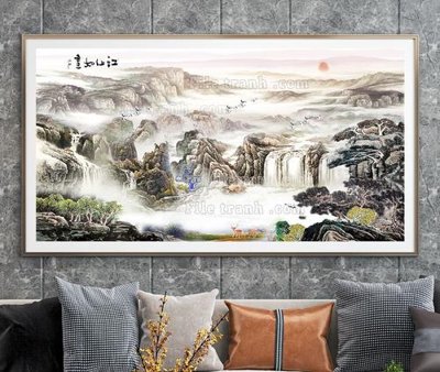 Download file gốc File tranh hiện đại pha lê gương KF105047 (in lụa) cao cấp