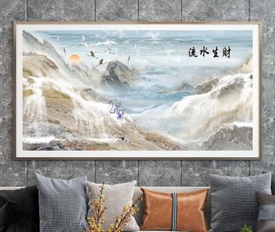 File gốc File tranh hiện đại pha lê gương KF105053 (in mica) cắt laser