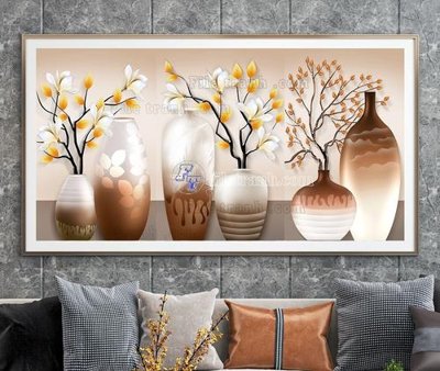 File ảnh File tranh hiện đại pha lê gương KF105071 (gốc) trang trí khách sạn