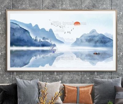 File ảnh File tranh hiện đại pha lê gương KF105077 (gốc) cho trang trí nội thất