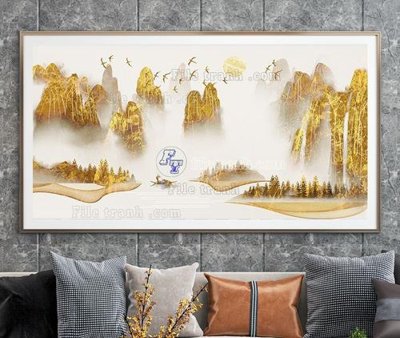 File in ấn File tranh hiện đại pha lê gương KF105105 (bản gốc) sắc nét