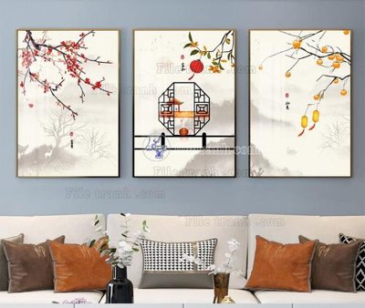 File in trần File tranh hiện đại pha lê gương KF105119 (bản gốc) 5D