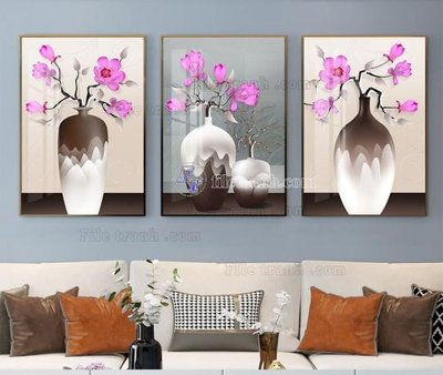 Tải file File tranh hiện đại pha lê gương KF105122 (PSD) cho in tranh kính