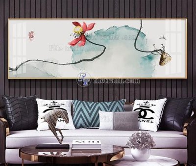 File tranh File tranh hiện đại pha lê gương KF105154 (ảnh gốc) không bị mờ