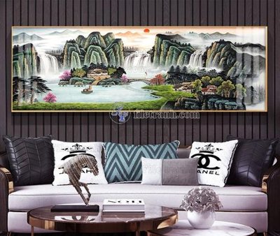 File tranh File tranh hiện đại pha lê gương KF105157 (gốc) chủ đề thiên nhiên