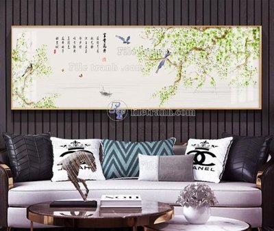 File PSD File tranh hiện đại pha lê gương KF105164 (bản gốc) đã tách nền