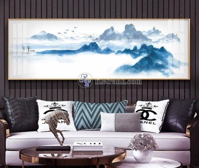 Download file gốc File tranh hiện đại pha lê gương KF105205 (in lụa) hoa lá