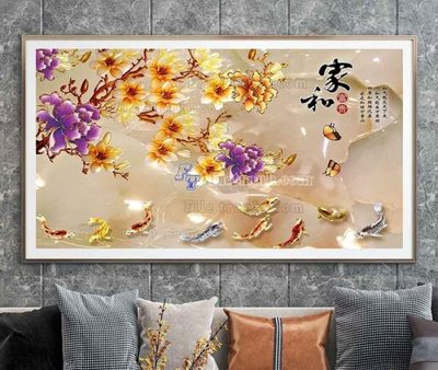 File tranh File tranh hiện đại pha lê gương KF105237 (ảnh gốc) in trần 3D