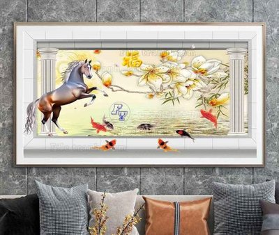 File in trần File tranh hiện đại pha lê gương KF105247 (file gốc) chủ đề vũ trụ