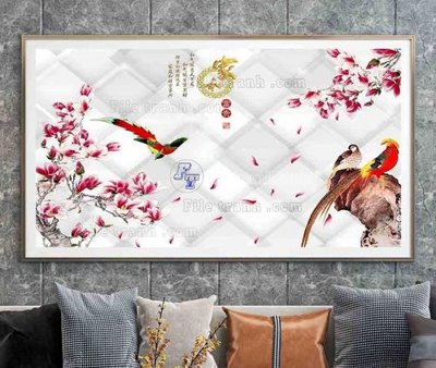 File tranh File tranh hiện đại pha lê gương KF105258 (ảnh gốc) in trần nhà