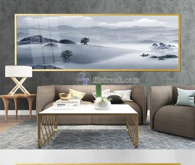 File gốc File tranh hiện đại pha lê gương KF105286 (in lụa) họa tiết 3D