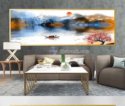 File tranh File tranh hiện đại pha lê gương KF105291 (gốc) chủ đề động vật