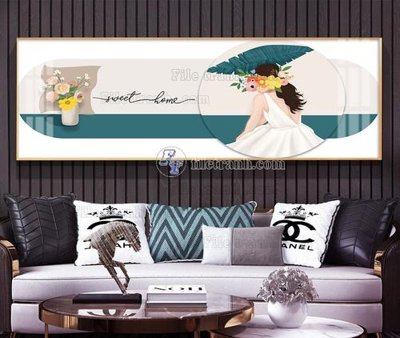 Chi tiết file ảnh File tranh hiện đại pha lê gương KF105361 sắc nét