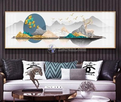 File tranh gốc File tranh hiện đại pha lê gương KF105384 (bản quyền) Filetranh.com