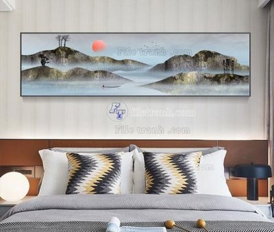 File ảnh File tranh hiện đại pha lê gương KF105405 (gốc) in poster