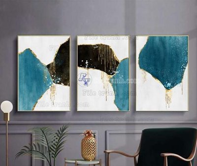 File tranh File tranh hiện đại pha lê gương KF105476 (bản gốc) in canvas