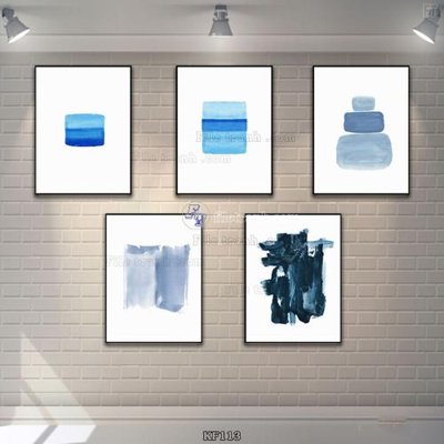 Download file gốc Tranh bộ nhiều tấm KF113 (in lụa) hoa lá