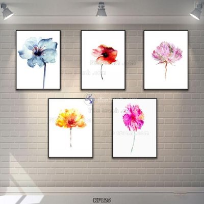 File ảnh gốc Tranh bộ nhiều tấm KF125 không vỡ nét