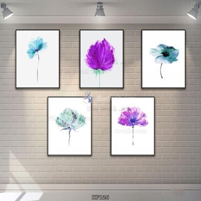 File in mica Tranh bộ nhiều tấm KF126 (ảnh gốc) đẹp