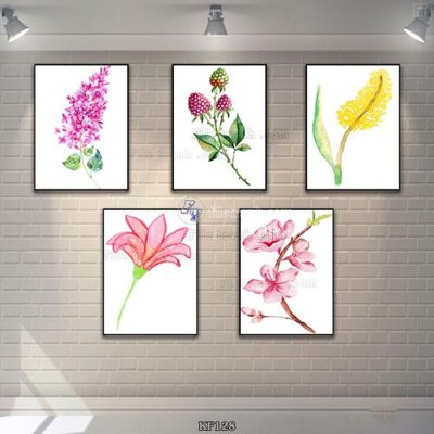 File tranh quảng cáo Tranh bộ nhiều tấm KF128 (download file gốc)