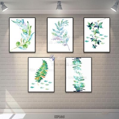 File gốc Tranh bộ nhiều tấm KF136 (in lụa) trang trí tường