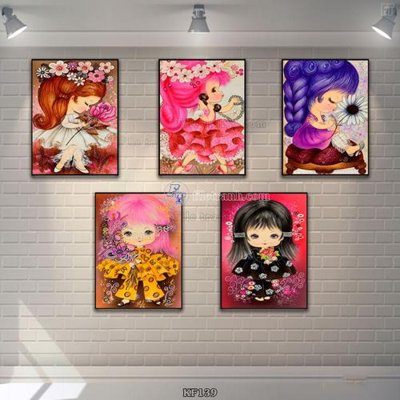 Download file gốc Tranh bộ nhiều tấm KF139 (in mica) 3D