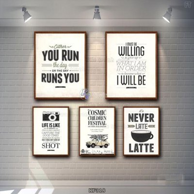 Tải file Tranh bộ nhiều tấm KF318 (gốc) in tranh tráng gương