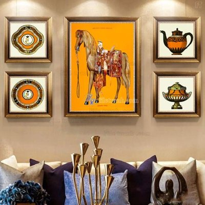 Ảnh gốc Tranh bộ nhiều tấm KF340 (nét căng) in mica