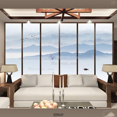 File tranh gốc PSD Tranh bộ nhiều tấm KF347 còn nguyên layer