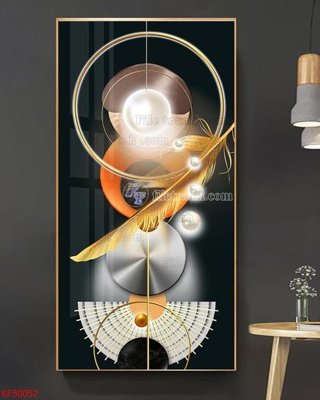 File gốc Tranh decor phủ gương hiện đại KF50052 (trang trí) cho phòng khách