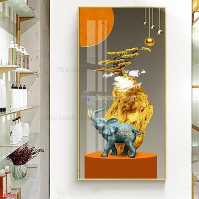 File gốc Tranh decor phủ gương hiện đại KF50065 (vector) cho in ấn