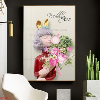 File ảnh Tranh decor phủ gương hiện đại KF50131 (gốc) cho trang trí nội thất