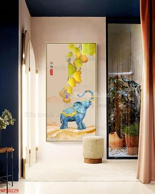 File in ấn Tranh decor phủ gương hiện đại KF50229 (bản gốc) cao cấp