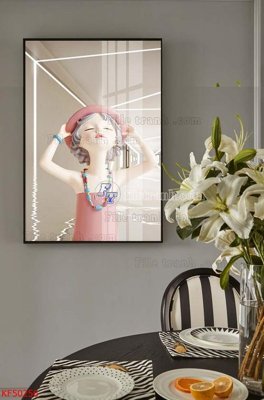File ảnh Tranh decor phủ gương hiện đại KF50256 (gốc) dùng in Pano