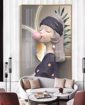 File gốc Tranh decor phủ gương hiện đại KF50262 (in 3D) cho trang trí