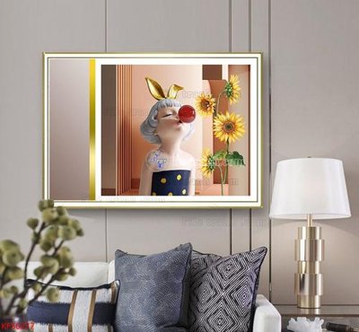 File tranh Tranh decor phủ gương hiện đại KF50277 (ảnh gốc) độc quyền
