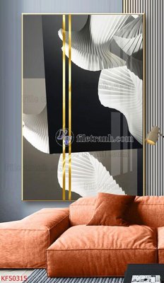 Download file gốc Tranh decor phủ gương hiện đại KF50315 (in mica) trong suốt