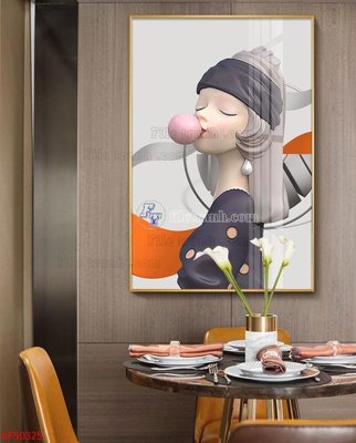 Hình ảnh file gốc in trần nhà Tranh decor phủ gương hiện đại KF50325